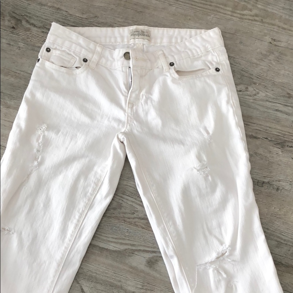 White Aeropostale skinny jeans